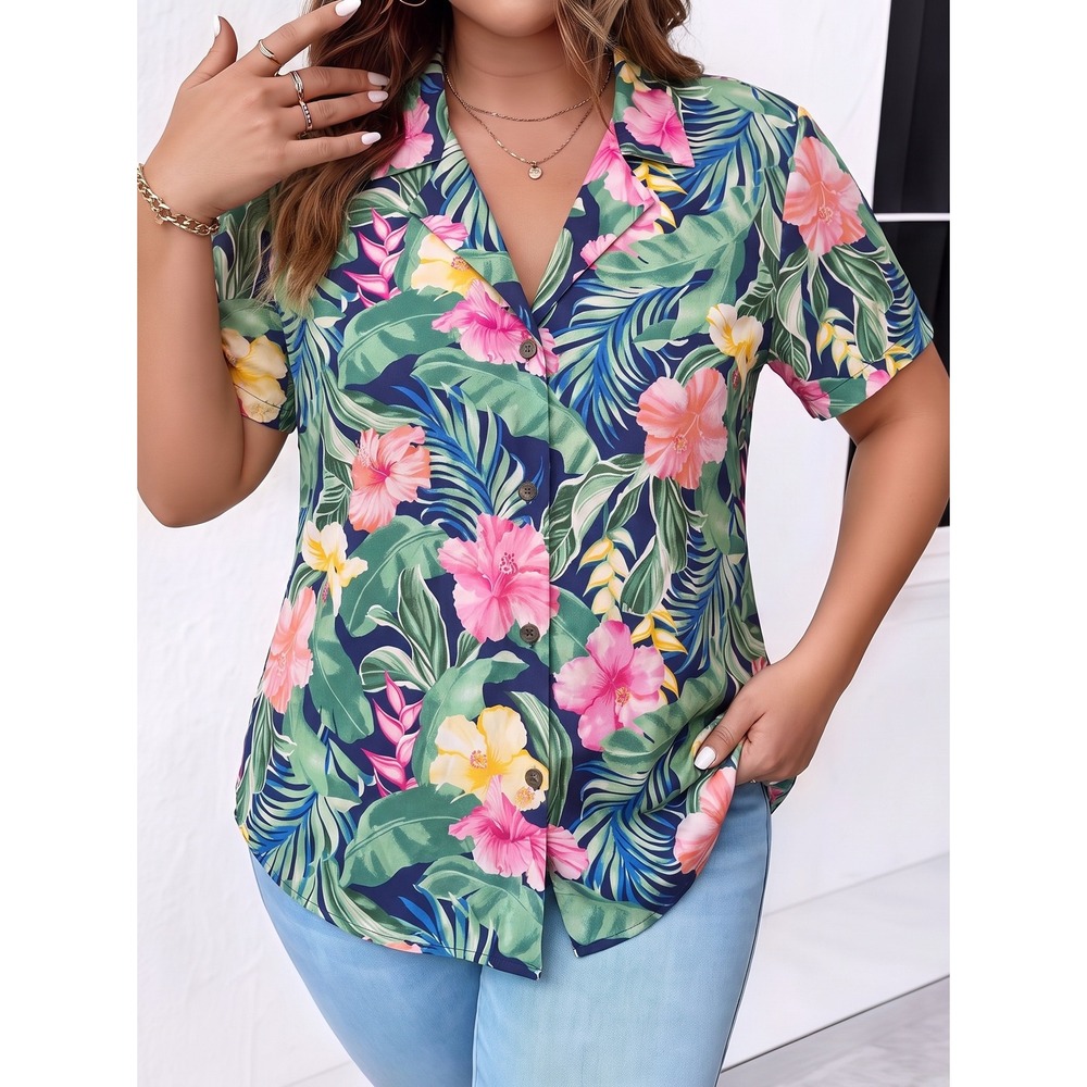 Tommy Bahama Georgia B Reef Talulla Silk Camp Shirt M Island Navy Floral NWT